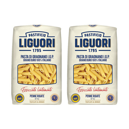 Zestaw 2x Makaron Liguori IGP Penne Rigate 500G