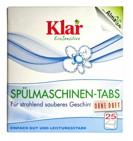 Klar − Tabletki do zmywarek ECO − 25 szt.