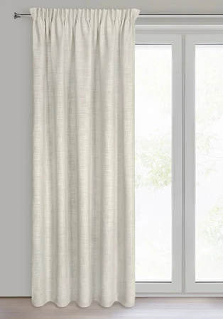 Zasłona gotowa Rosi na taśmie 140 x 270 cm, Ciemnobeżowy