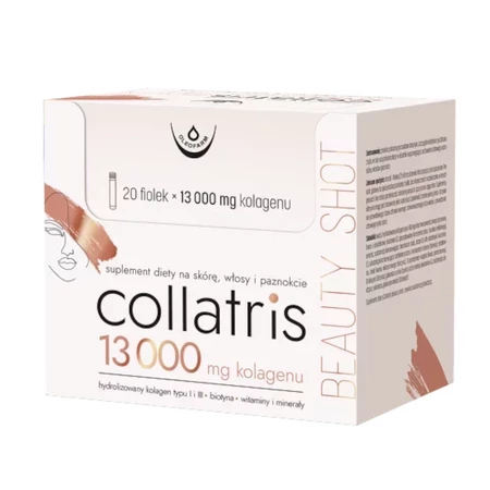 Oleofarm Collatris beauty kolagen typi I i III w płynie 13 000 mg shot 25ml x 20 szt.