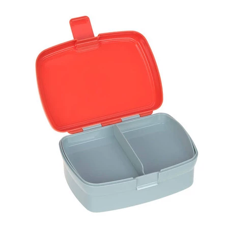 Lassig Zestaw śniadaniowy na lunch Lunchbox + Tritanowa butelka - bidon 460 ml Tiny Drivers Wóz strażacki
