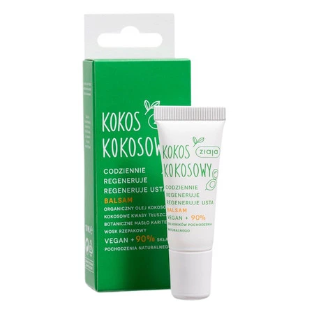 Kokos Kokosowy regenerujący balsam do ust 10ml