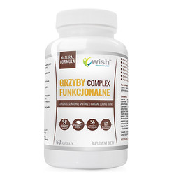 Wish Grzyby Complex Funkcjonalne Cordyceps| Reishi | Shiitake  | Maitake | Lion’S Mane  60 kaps.