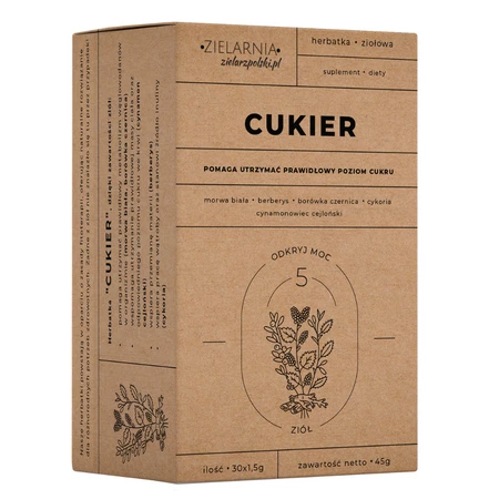 CUKIER Fix 30x1,5g - polecana przy cukrzycy ZIELARZPOLSKI.PL