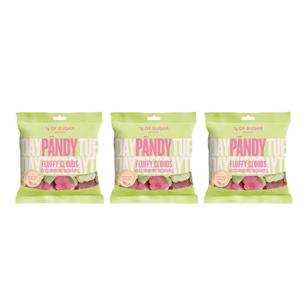 Zestaw: 3x Pandy Żelki smak Fluffy Clouds 50 g