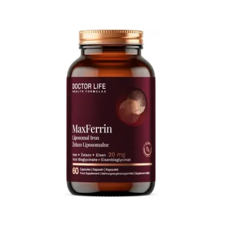 DoctorLife MaxFerrin 20mg Żelazo Liposomalne 60 kaps.