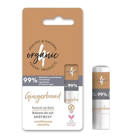 4organic balsam do ust odżywczy Ginger Bread 5g