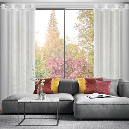 FIRANA GOTOWA LUNA 140 X 250 CM BIAŁY