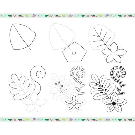 Janod Zestaw kreatywny Rysowanie krok po kroku Dinozaury 20 rysunków 7+