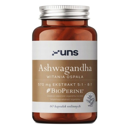  UNS Ashwagandha + Bioperyna 60 kaps.