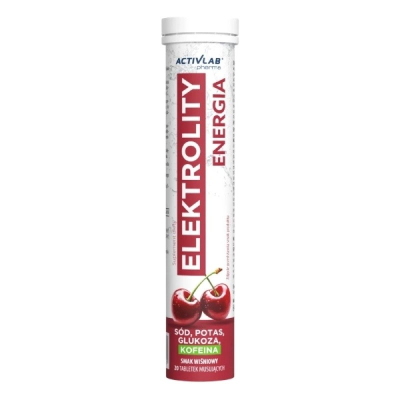 ActivLab Elektrolity Energia 20 tabletek musujących smak wiśnia - Nabea.pl