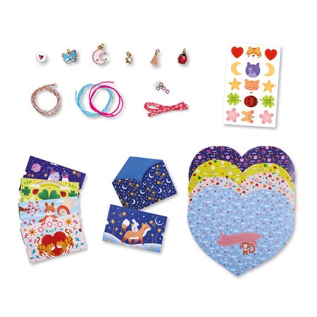 Janod Zestaw kreatywny do tworzenia biżuterii Bransoletki życzeń 8+