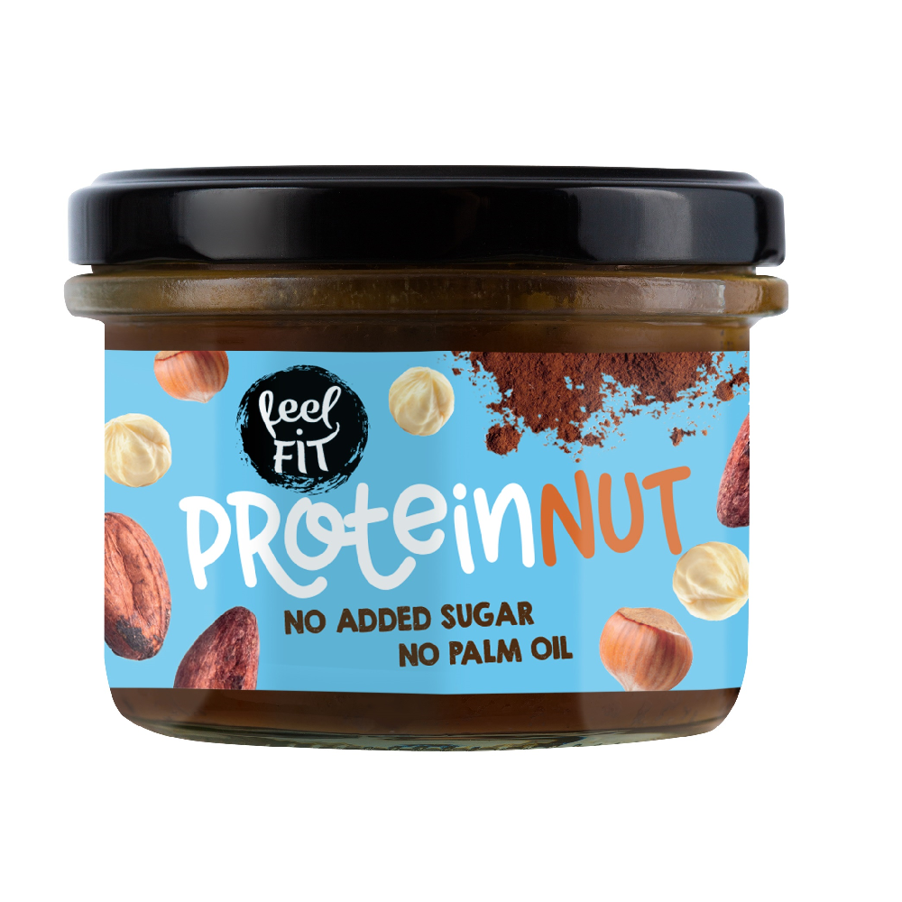 Zestaw 2x Feel FIT − Proteinowy krem z orzechami laskowymi i kakao − 200 g - Nabea.pl