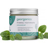 Georganics, Mineralna pasta do zębów w słoiku, bez fluoru, do codziennej pielęgnacji, smak zielonej mięty, 60 ml