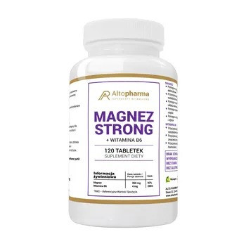 Altopharma Magnez Strong + Witamina B6 120 tabl. vege - Nabea.pl