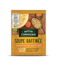 NATUR COMPAGNIE ZUPA Z MAKARONEM I KURCZAKIEM BEZ DODATKU CUKRÓW BIO 40 g