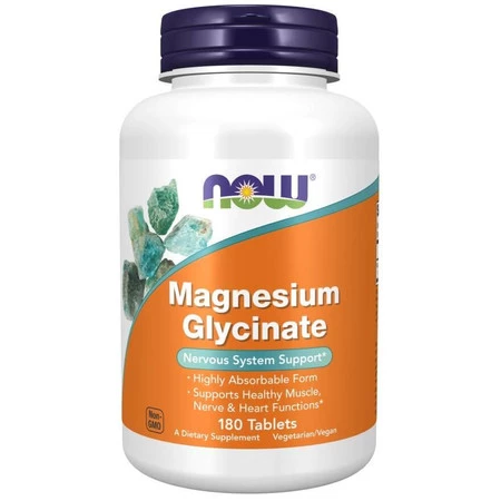 NowFoods Magnez Magnesium Glycinate 180 tabl.