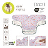 Lassig Zestaw śliniaków z długim rękawem 6m+ Happy Rascals Heart lavender