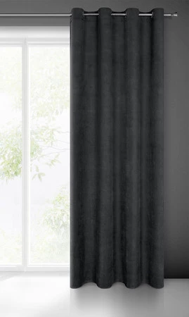 ZASŁONA GOTOWA MILO 140 X 250 CM CZARNY