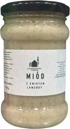 Miody Dworskie Miód z kwiatem lawendy 380g