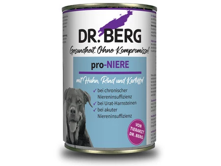 Dr BERG Pro-NIERE - nerki, kamica moczowa - karma dietetyczna dla psa (400g)