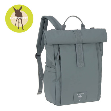 Lassig Green Label Plecak dla mam z akcesoriami Rolltop Up Backpack anthracite