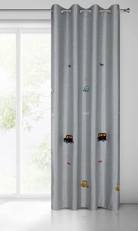 ZASŁONA GOTOWA ALVIN 140 X 250 CM SREBRNY