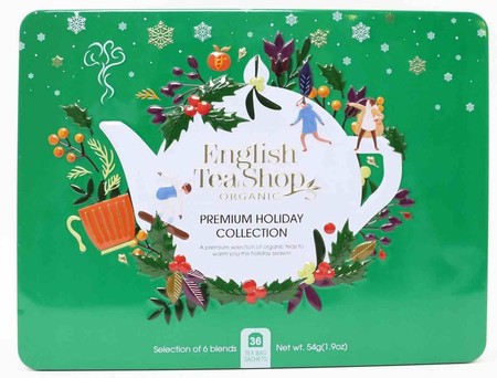 English Tea Shop Zestaw ekologicznych herbat w metalowej puszce 36 saszetek w 6 różnych smakach