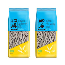 Zestaw 2x MAKARON (ŻYTNI RAZOWY) RURKA BIO 400 g - BIO PLANET