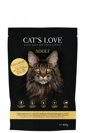 CAT'S LOVE Geflugel - sucha karma dla kota bez zbóż z drobiem (400g)