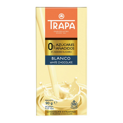 TRAPA Czekolada biała bez dodatku cukru bezglutenowa 90g