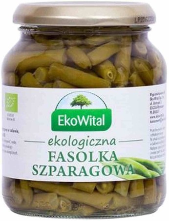 EkoWital − Fasolka szparagowa w zalewie BIO − 340 g / 185 g