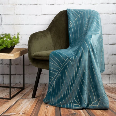 KOC LUNA 2 150 X 200 CM TURKUSOWY