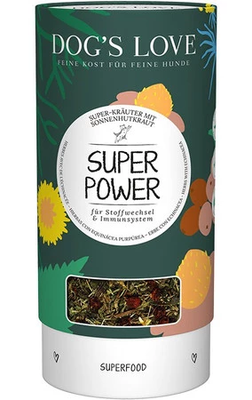 DOG'S LOVE Super Power - zioła dla psa z jeżówką wspierające metabolizm i układ odpornościowy (110g)