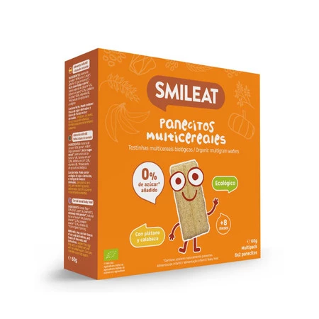 Smileat, BIO Pieczywo chrupkie z bananem i dynią bez cukru, 60g