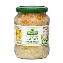 EkoWital − Kapusta kwaszona z marchewką BIO − 680 g / 500 g