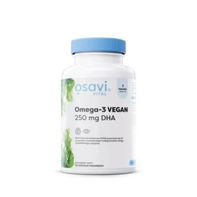 OSAVI Omega-3 VEGAN 250 mg DHA (120 kaps.)