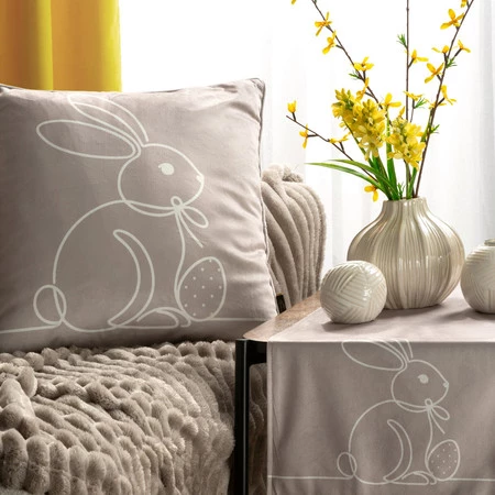 Poszewka Wiosna 45 x 45 cm, Beżowy