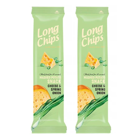 Zestaw 2x Chipsy ziemniaczane o smaku sera z cebulką 75 g