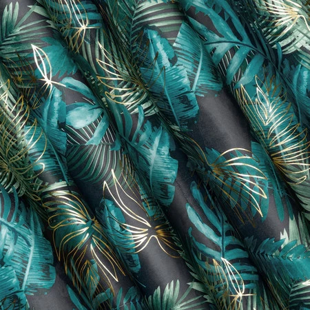 ZASŁONA GOTOWA DAVOS NA TAŚMIE 140 X 270 CM CZARNY