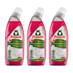 Zestaw 3x Frosch Malinowy płyn do WC 750ml