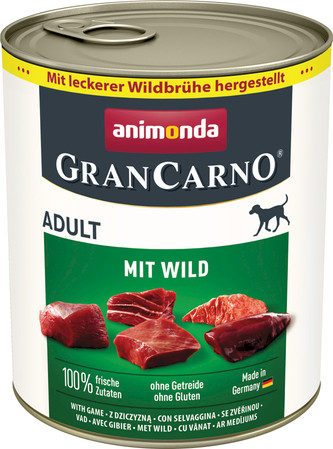 ANIMONDA Grancarno ADULT Dziczyzna 800g