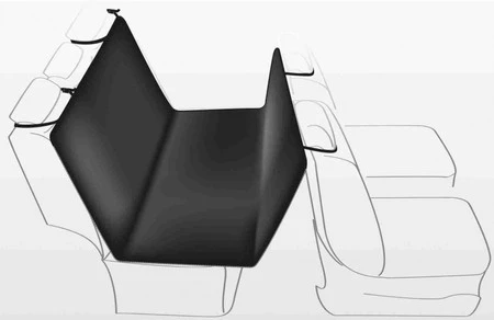 TRIXIE Mata na tylne siedzenie samochodu poliestr 1,4x1,45m