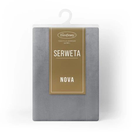 OBRUS MELINDA 85 X 85 CM STALOWY