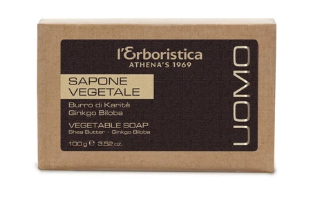 L'Erboristica - Mydło rośinne Uomo Classic z masłem Shea i miłorzębem japońskim 100 g