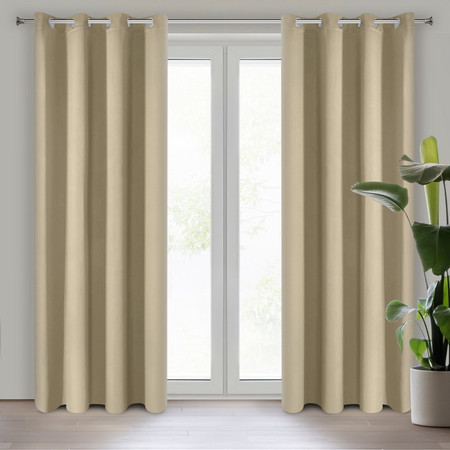 ZASŁONA GOTOWA D91 PARISA 140 X 250 CM BEŻOWY