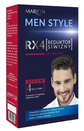 4 stopniowy reduktor siwizny 107 Brunet 4x15ml