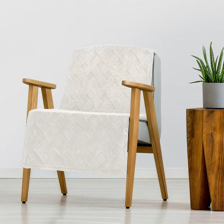 KOC D91 CARO 70 X 160 CM KREMOWY