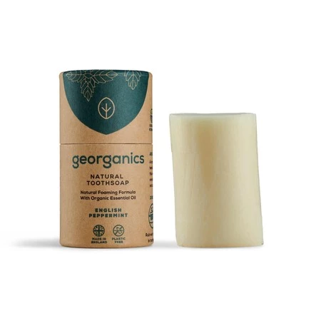 Georganics − English Peppermint, mydło do czyszczenia zębów − 60 ml