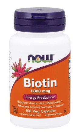 Witamina H - Biotyna 1000 mcg (100 kaps.)